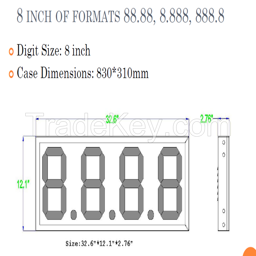 high resoultion gas station led price sign