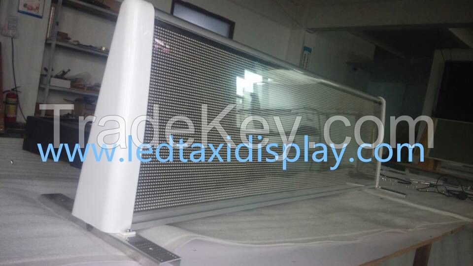 3g wifi gps double side waterproof  taxi top roof led display