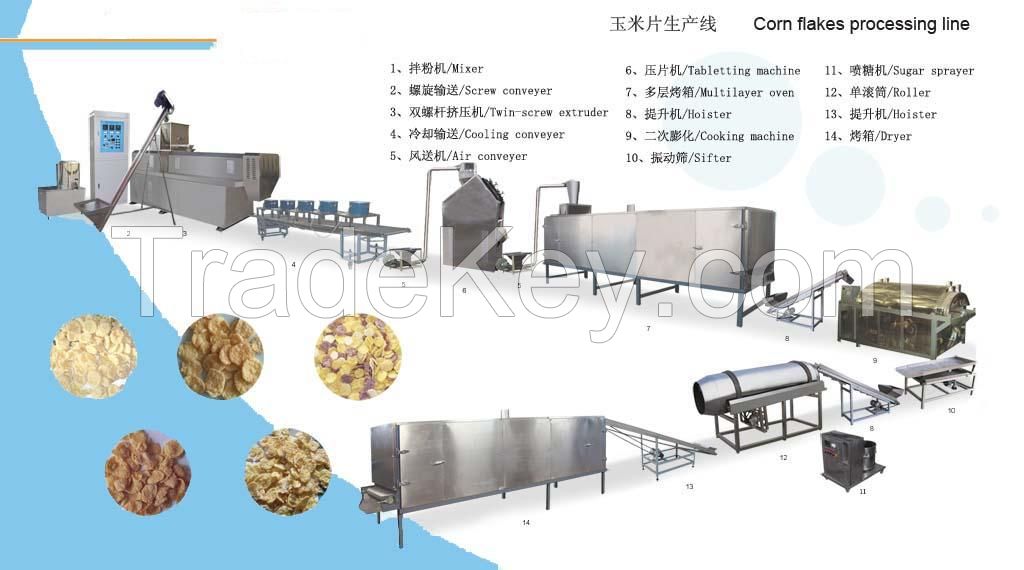 Corn flakes/Breakfast cereals production line