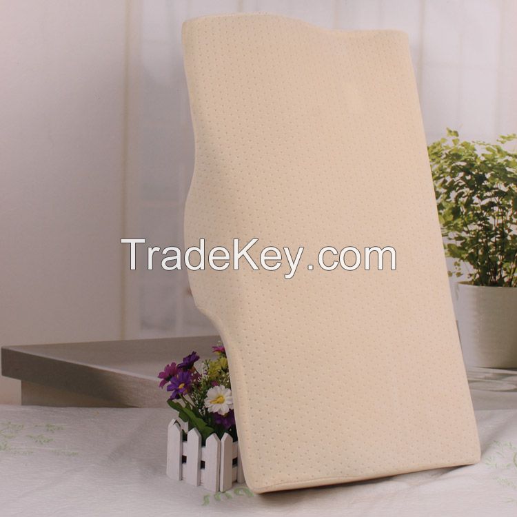 Butterfly-shape memory foam pillow with bamboo cover, pillow filling with PU foam 