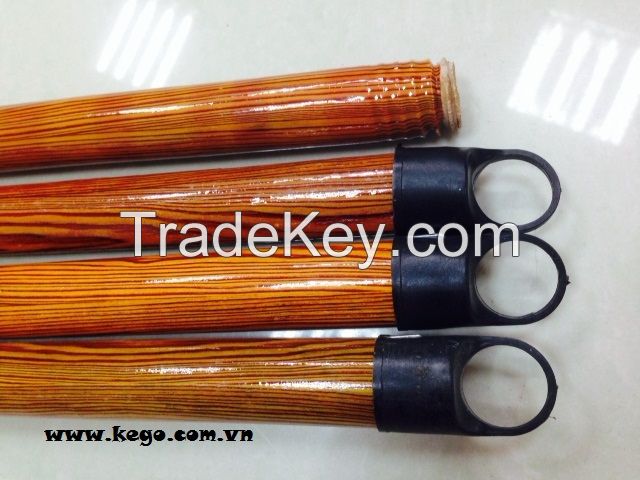 SHORT CAP WOODEN BROOM HANDLE FROM VIETNAM