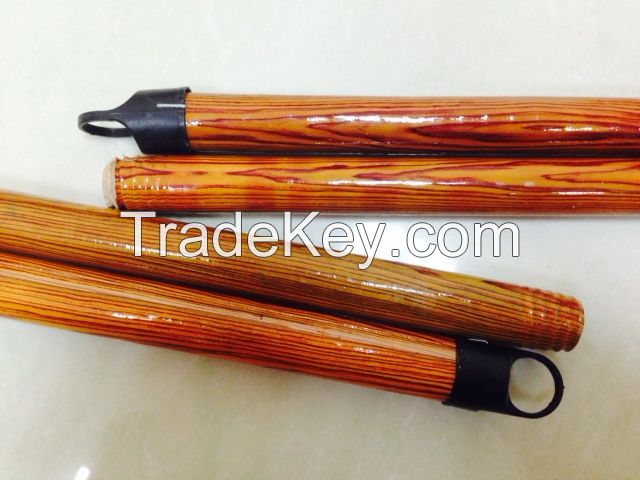 SHORT CAP WOODEN BROOM HANDLE FROM VIETNAM