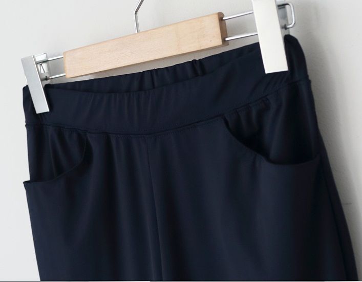 Women Lady Banded Plain Long Pants  - Pants Expert