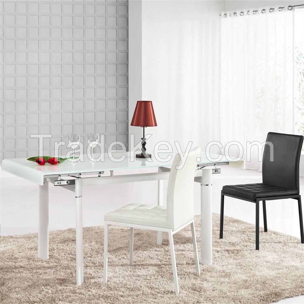 L808D Extendable Tempered Glass Dining Table