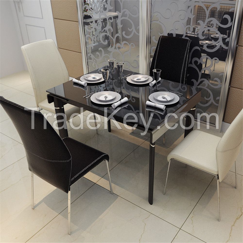 L808D Extendable Tempered Glass Dining Table