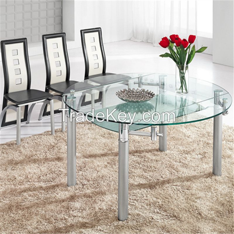 L801A Wholesale Round Chrome Steel Dining Table