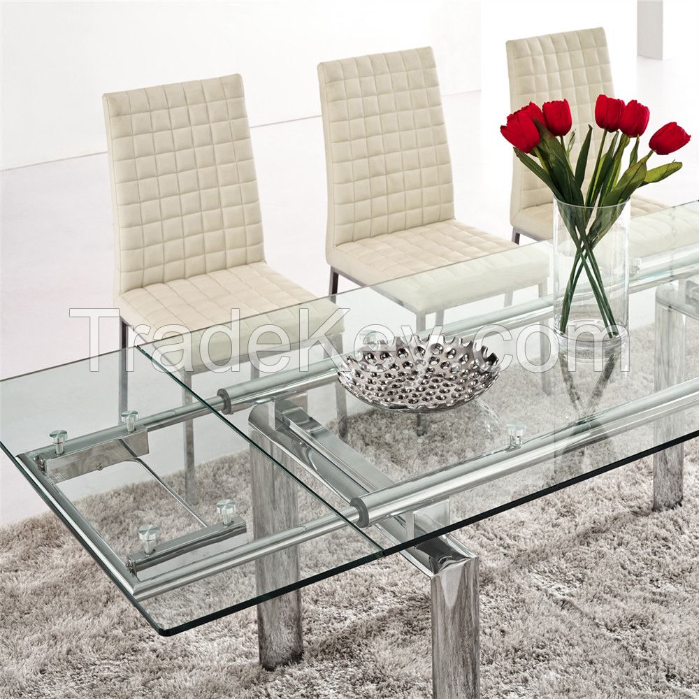 Hot Sale Modern Restaurant Glass Table L808A