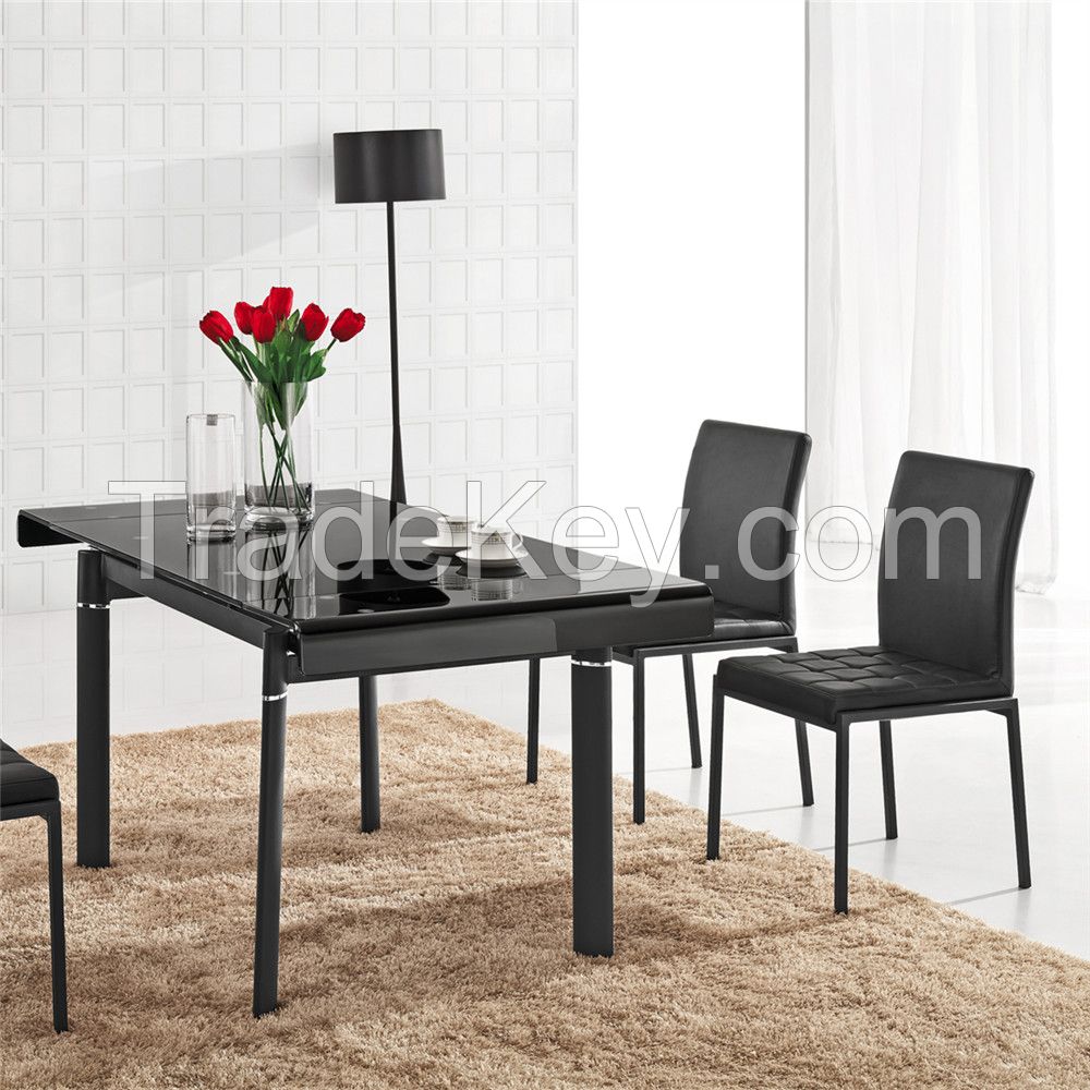 L808D Extendable Tempered Glass Dining Table