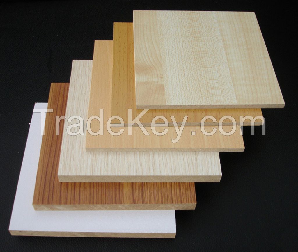 Wood grain/solid color/stone pattern melamine MDF for furniture