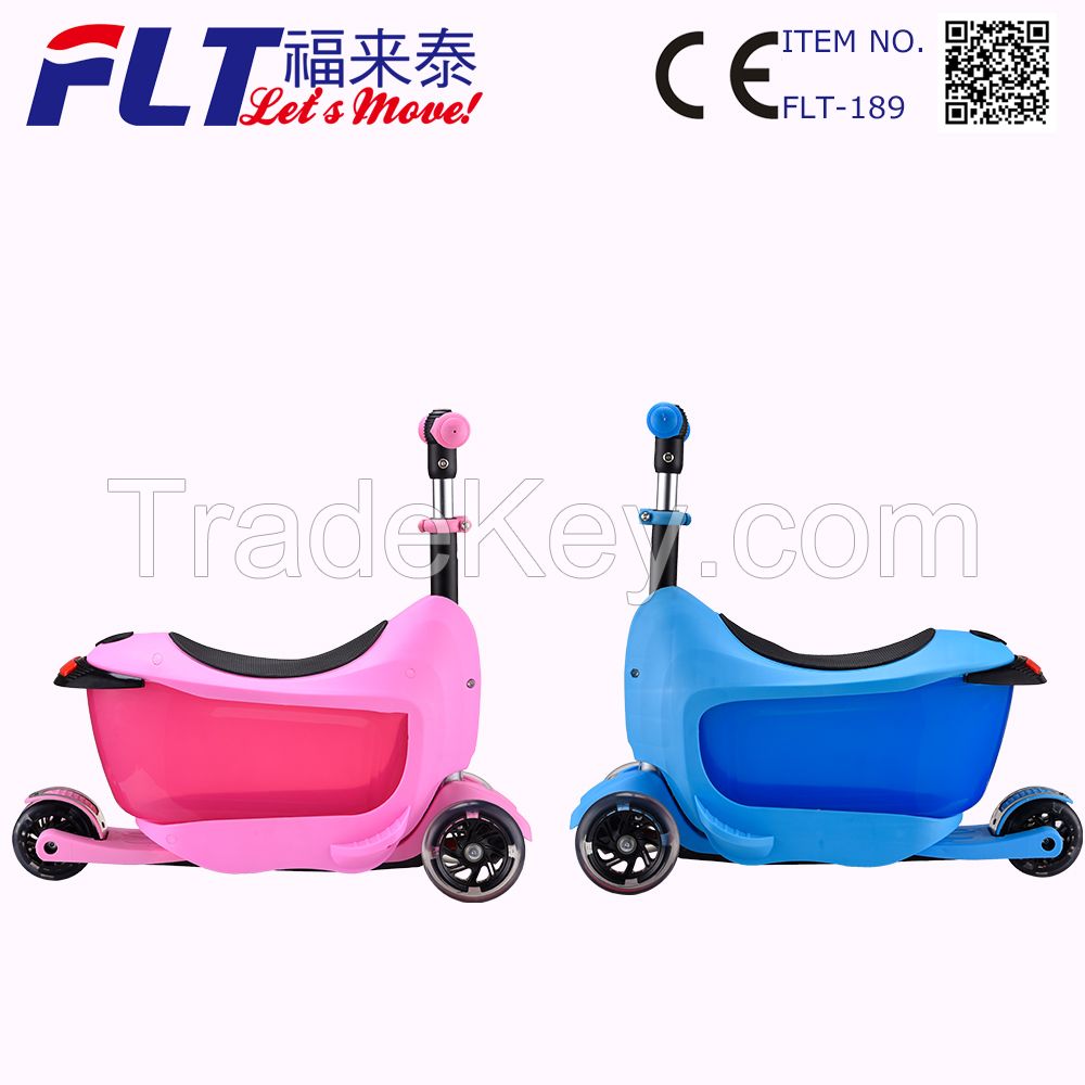 New fashionable best kids kick scooter with stable seat for multiple use
