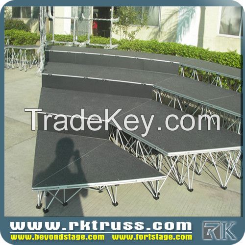 adjustable portable moving aluminum stage
