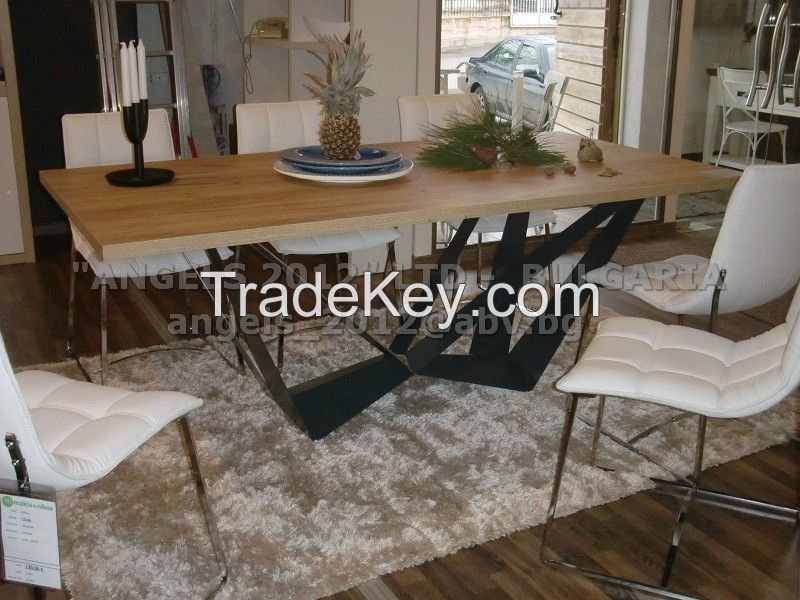 modern design Dining Table with metal base