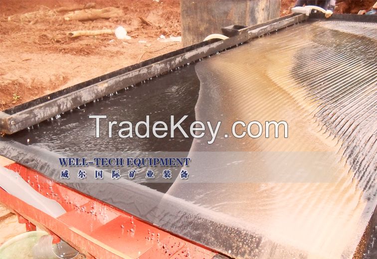 Mineral concentrate shaking table for gold, tungsten, zircon, chrome, t