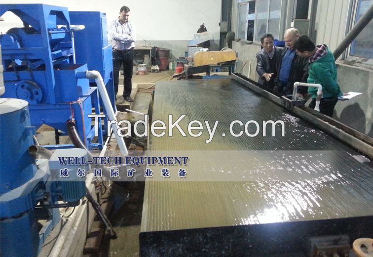 alluvial gold separating equipment shaking table
