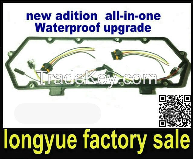 longyue 94-97 Powerstroke 7.3 7.3L Ford Valve Cover Gasket w/Fuel Injector VC Glow Plug Harness