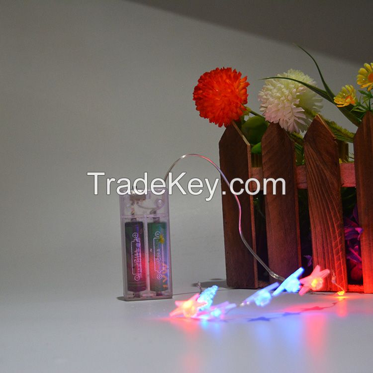 2*AA colourful promotional waterproof wedding decoration led string lights