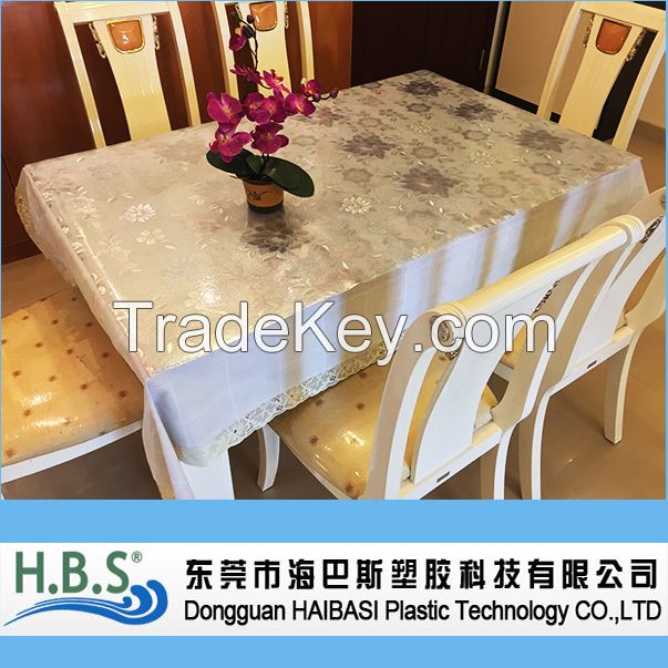 New design 20 meter a roll rainbow plastic table cover