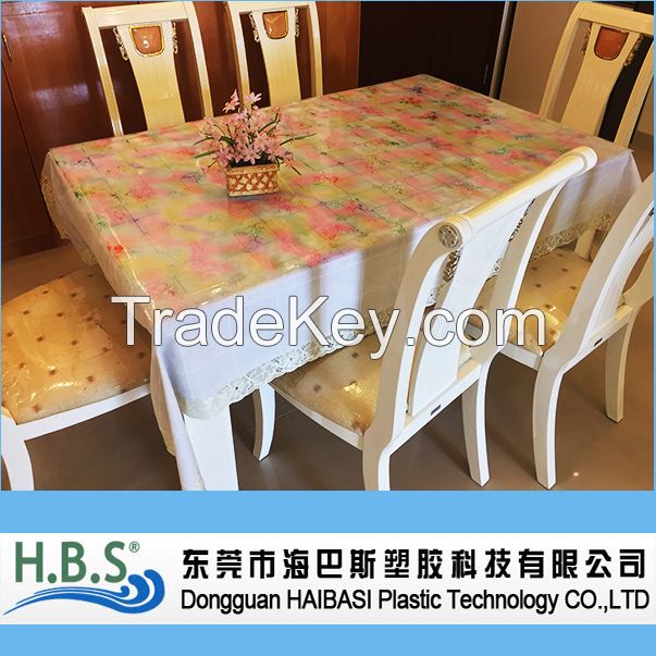 137cm width tablecloth, rainbow plastic table cover