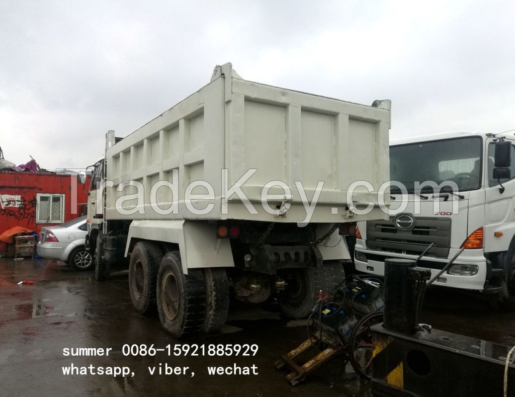 japan brand used nissan UD V8 dump truck for sale in china