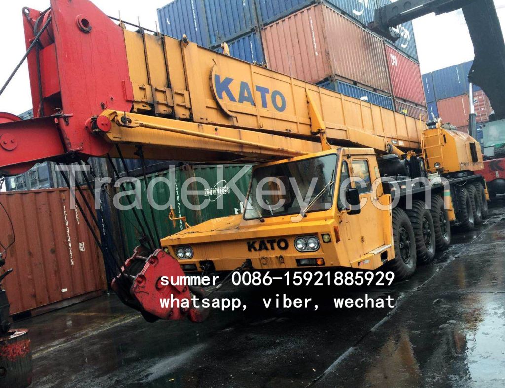 used 80tons kato mobile crane in cheap price, used crane for sale in china