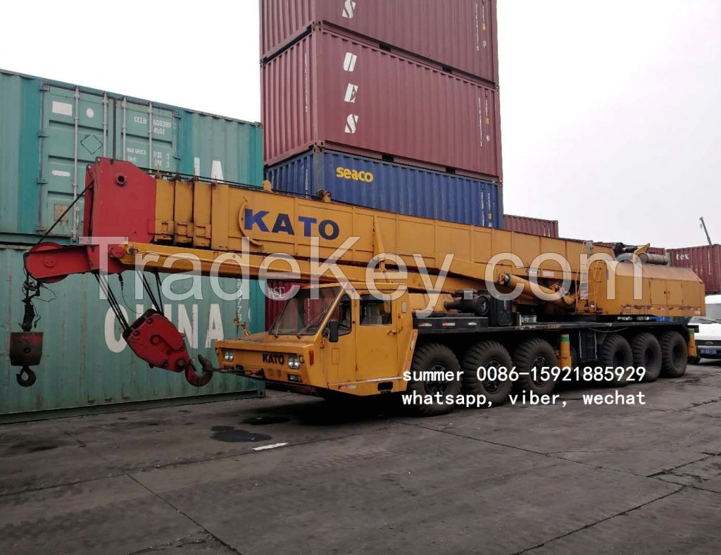 used 80tons kato mobile crane in cheap price, used crane for sale in china 