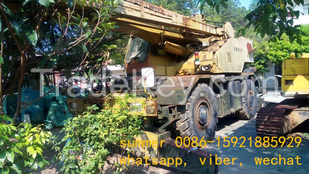 used japan 25tons kobelco p&h rough terrain crane for sale in china