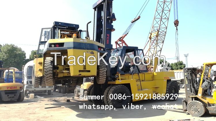 used 25tons 30tons forklift price, used tcm forklift for sale in china