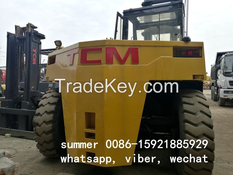 used 25ton 30ton forklift for sale in china, used tcm forklift price