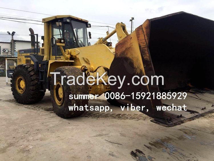 used komatsu wa470-3 wheel loder in cheap price, used loader for sale in china