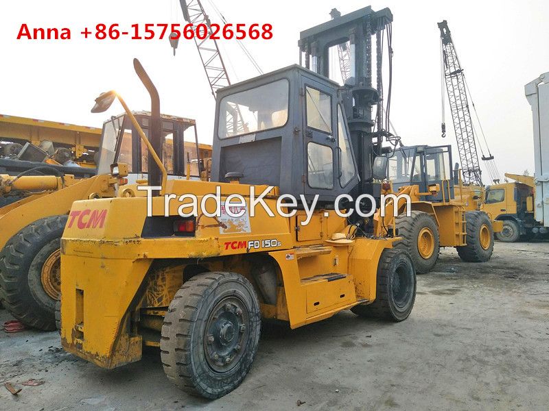 used tcm 15 ton forklift, fd150 diesel forklift