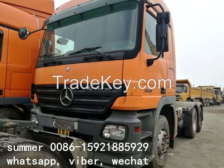 used mercedez benz tractor head truck 6x4