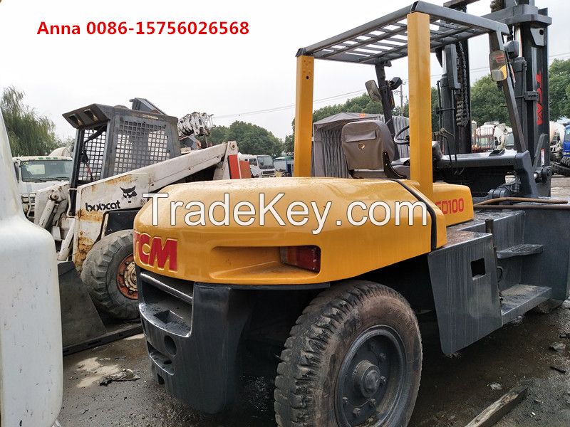 used tcm forklift 10 ton fd100 forklift