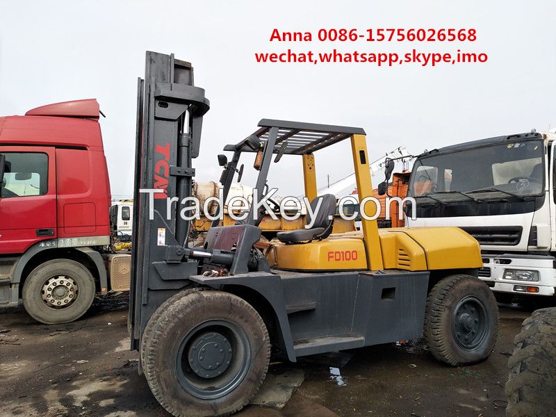 used tcm forklift 10 ton fd100 forklift