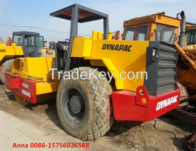 Original used dynapac road roller CA30D, sweden compactor machine