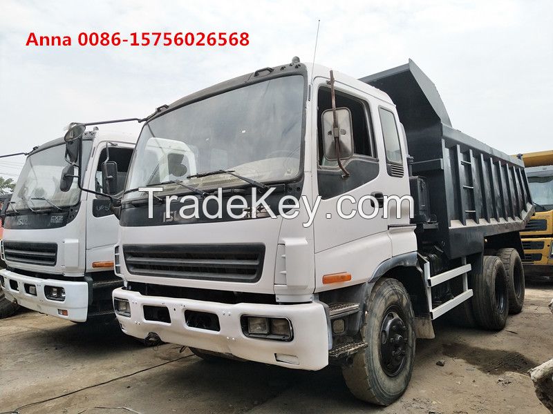 Used Isuzu dump truck, original japan tipper truck