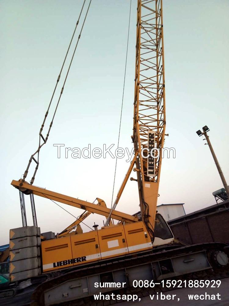 used 160t liebherr crawler crane 