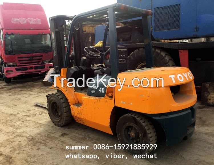 used 3stages mast 4tons toyota forklift for sale