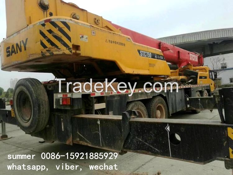 used 75tons sany crane in cheap price in china
