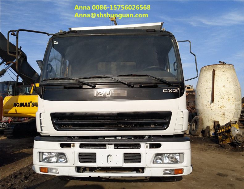 Used isuzu 10 wheel tipper truck, used japan dump truck isuzu for sale