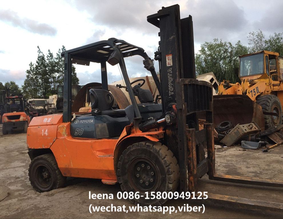 cheap used japanese 5tons toyota forklifts