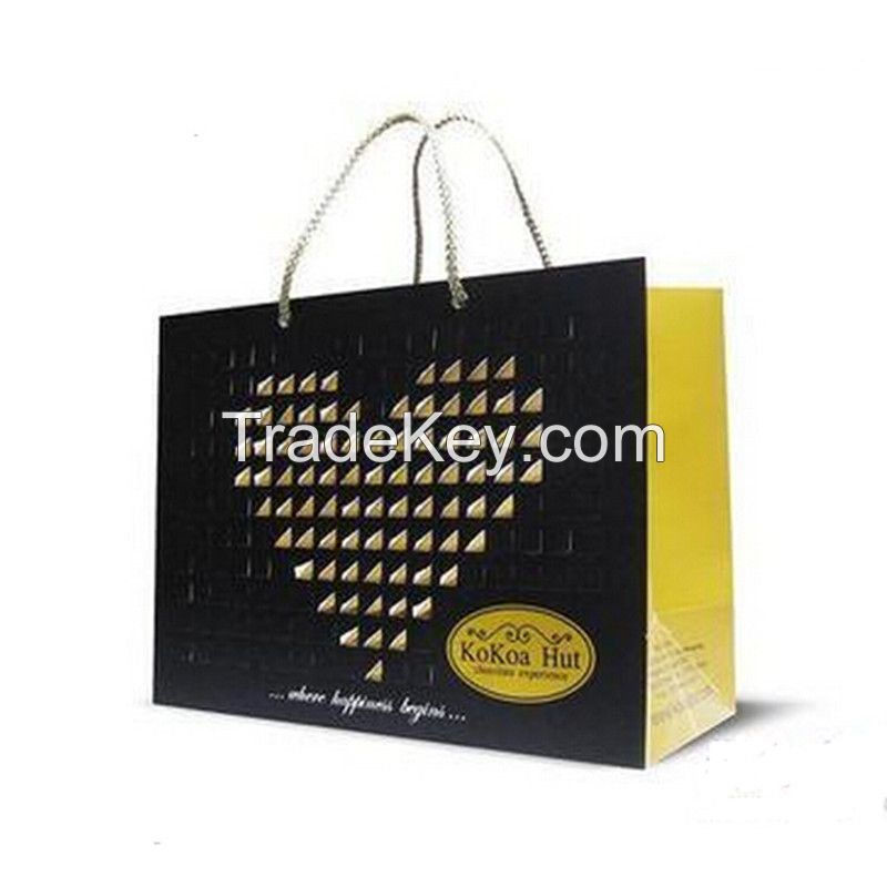 Chinese factory luxury paper bag clothing packing paper bag