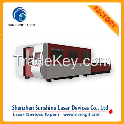 Fiber laser cutting machines with changeable working table