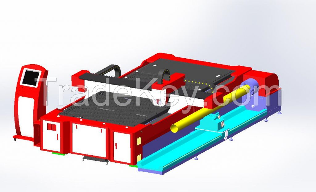 Steel Tube Cutting Machine Pipe Laser Cutting Machine 3015