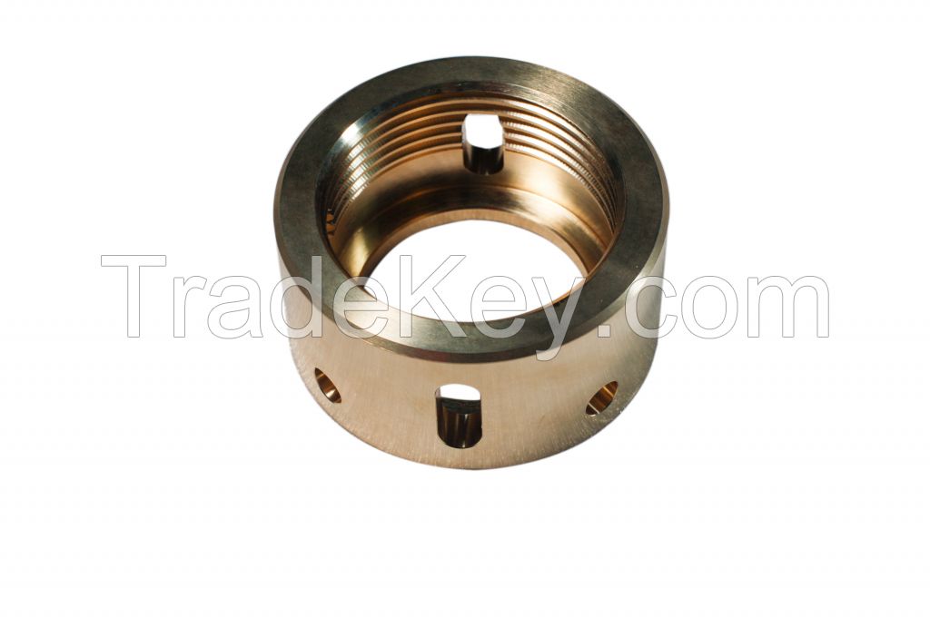 China high precision brass machined spare parts with OEM service