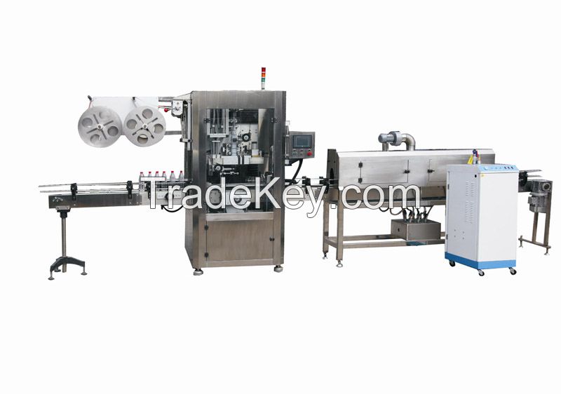 Automatic sleeve shrink labeling machine