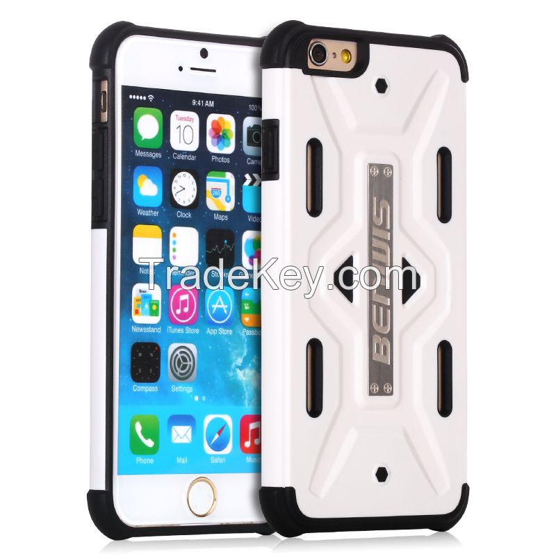 BENWIS Hybrid Armor PC+TPU Mobile Phone Protection Case for iPhone 6 and iPhone 6 Plus