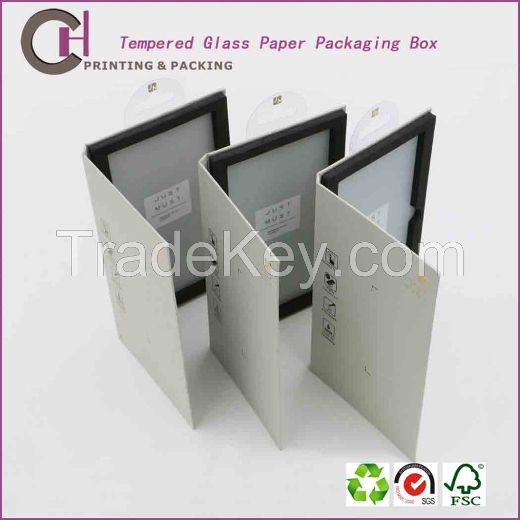 Recycled tempered glass cardboard paper box, packaging box manufacturer