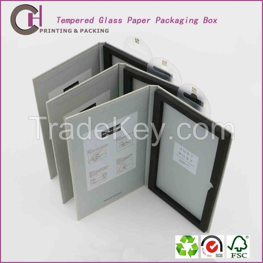 Recycled tempered glass cardboard paper box, packaging box manufacturer