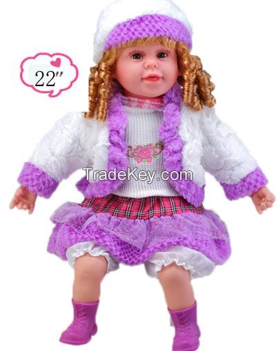 22 inch Hot sale realistic baby dolls, muslim baby doll, hot sale cheap plush toys