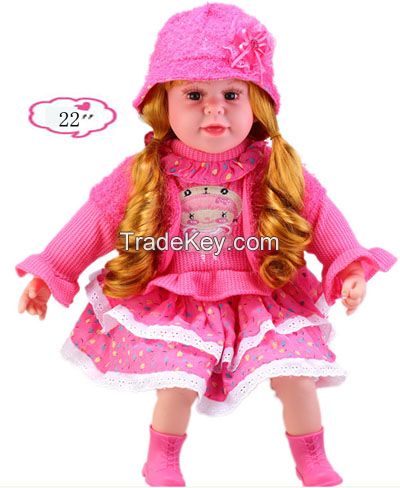 22 inch Hot sale realistic baby dolls, muslim baby doll, hot sale cheap plush toys